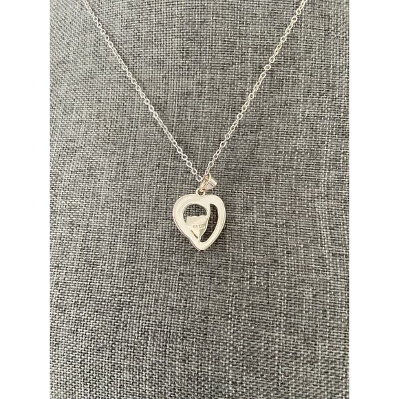 crystal heart pendant necklace - Picture 4 of 5